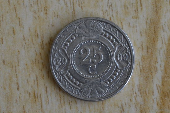 Нидерландские Антилы 25 центов 2009 с 1 руб
