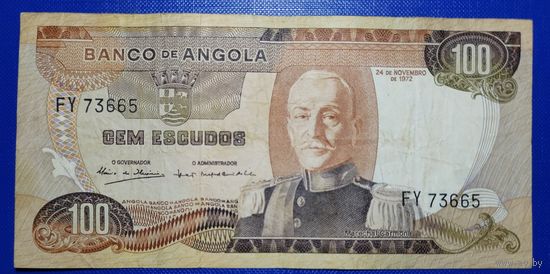 Ангола 100 эскудо 1972 г.
