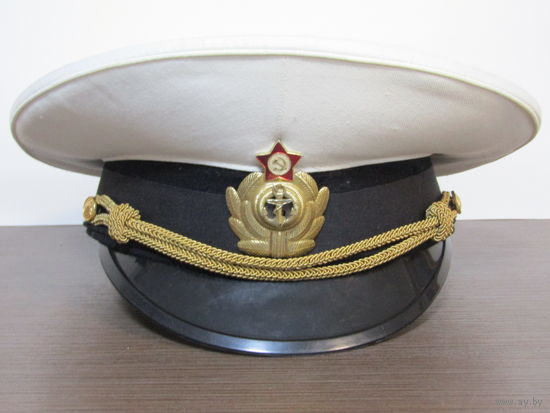 Фуражка офицерская парадная. Краб. ВВС ВМФ. Авиация военно-морского флота. Ретро СССР.