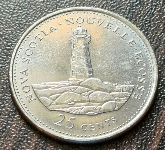 Канада 25 центов, 1992 Новая Шотландия    ( 1-7-2 )