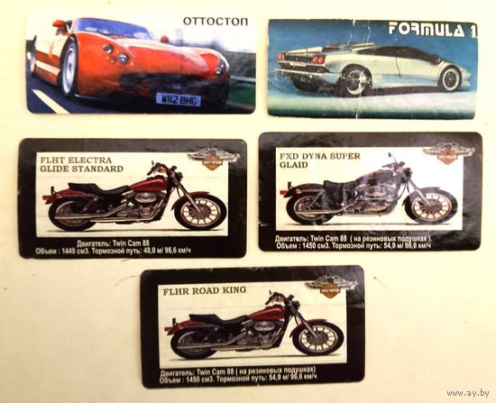 "Харлей Дэвидсон". Наклейки от жвачки #16. Цена за одну наклейку (см. описание)