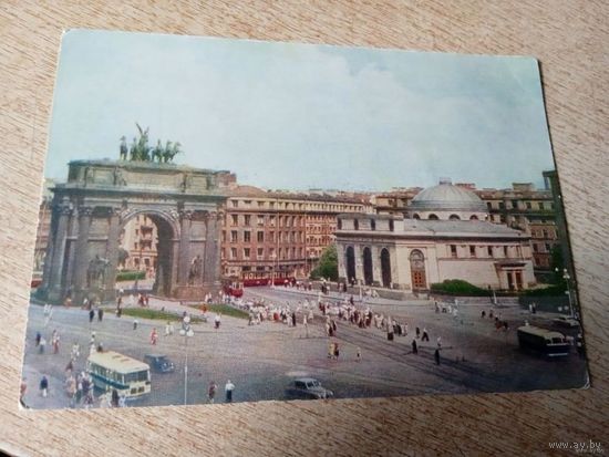 Ленинград. Площадь стачек.Нарвские ворота 1962 г. Чистая