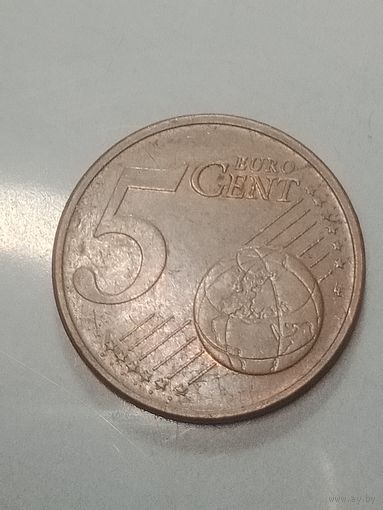 Литва 5 центов  2015 года .