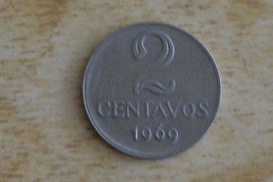Бразилия 2 сентаво 1969