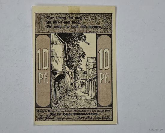 1922 год 10 пфеннигов Германия нотгельд