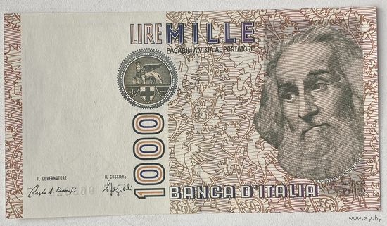 Италия 1000 лир 1982 г.