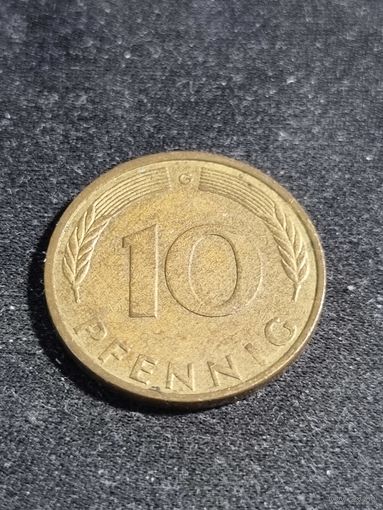 Германия 10 пфеннигов 1990 G