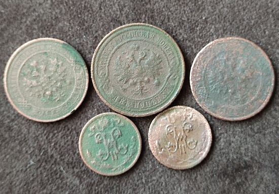 Медные монеты периода Николая 2