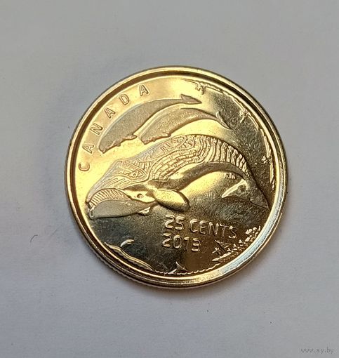 Канада 25 центов 2013 г.