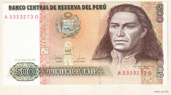 Перу 500 инти 1987