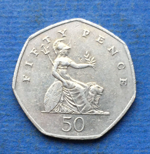 Великобритания 50 пенсов 2001