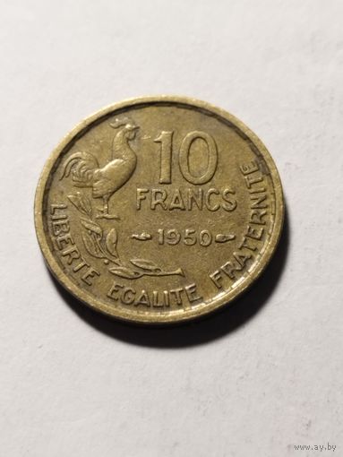 Франция 10 франков 1950