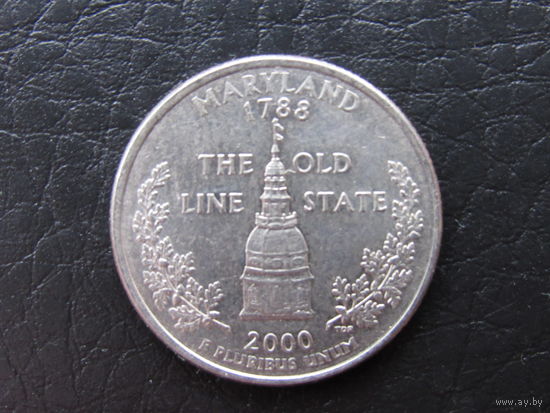 1\4 доллара,2000 Мэриленд. США.