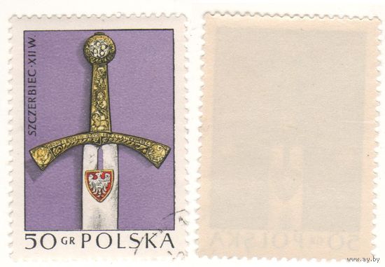 Польша 1973-03 2234 марка из серии шедевры польского искусства 50gr Szczerbiec XII в k-091 (a1-08 ТОРГ/ВАША ЦЕНА