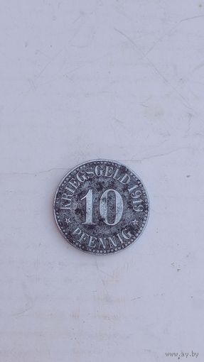 Германия нотгельд город Кассель 10 пфеннигов 1919