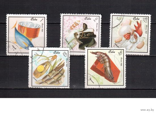 Куба-1968,(Мих. 1408-1412)  гаш. , Флора, Фауна