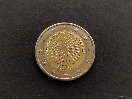 2 евро 2015 Латвия (Президенство Латвии в Совете ЕС)