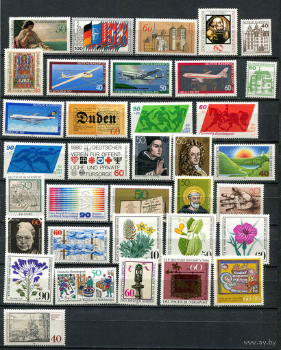 ФРГ - 1980 - Годовой набор - 35 марок - MNH