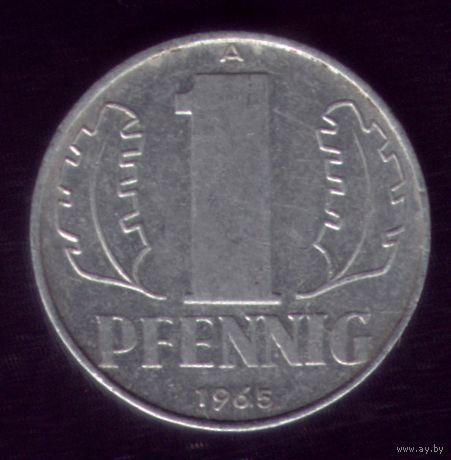1 пфенниг 1965 год ГДР