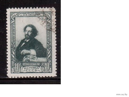СССР-1944, (Заг.846)   гаш.  ,  100-лет рож. Репина