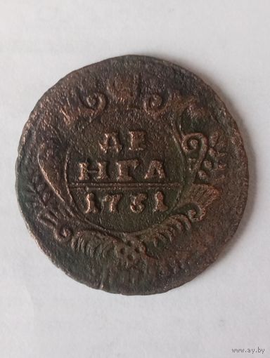 Деньга 1731 перечекан