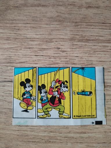 Вкладыш от жевательной резинки.