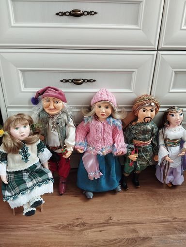 Лот Куклы папье маше ручной работы высота от36до43см, доп.информация по запросу