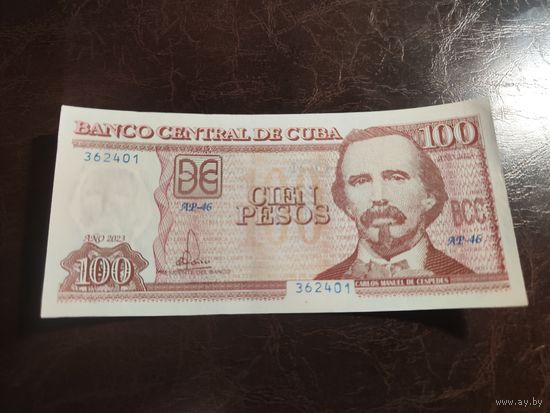 Куба 100 песо образца 2023 года UNC p129