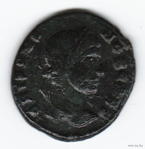 Римская Империя Крисп в ранге Цезаря 317-326 г. Н.Э. ЛС - Бюст в лавровом венке вправо. ОС - Две Виктории держат щит с почетной надписью