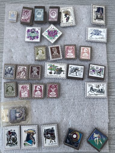 Значки МАРКИ . СССР.  ситалл. ЦЕНА ЗА ОДИН ЗНАК!!!