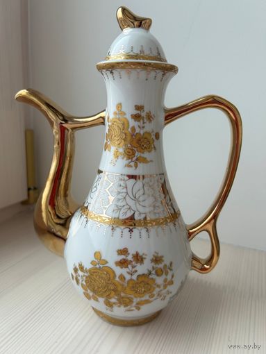 Восточный кофейник золотая роза