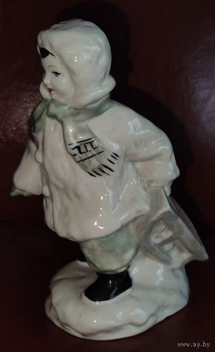 ДЕВОЧКА С САНКАМИ!  ЛЮКС! ЗХК ПОЛОННЕ. ОРИГИНАЛ!  ВОЗМОЖЕН ОБМЕН НА СЕРЕБРЯНЫЕ МОНЕТЫ ГЕРМАНСКАЯ ИМПЕРИЯ, КОЛЛЕКЦИОННЫЕ ДОЛЛАРЫ, РУБЛИ Р.И.