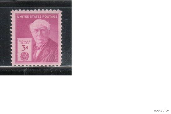 США-1947, (Мих.551),  *  , Личности (одиночка),