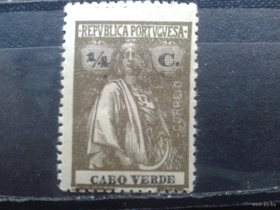 Кабо Верде, колония Португалии, 1914**. Стандарт. Богиня Церера