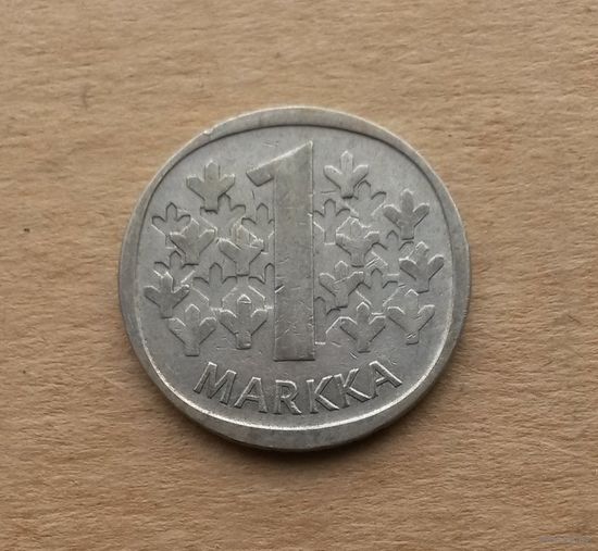Финляндия, 1 марка 1964 г., серебро 0.350, выпуск в 1964-1968 гг.