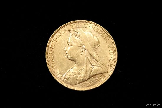 Соверен 1899 г. Великобритания, Виктория. Штемпельный блеск!