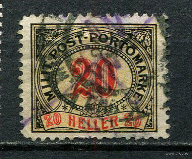 Босния и Герцеговина (Австро-венгерская администрация) - 1904 - Цифры 20H. Portomarken - [Mi.11p] - 1 марка. Гашеная.  (Лот 6JC)-TG3P59