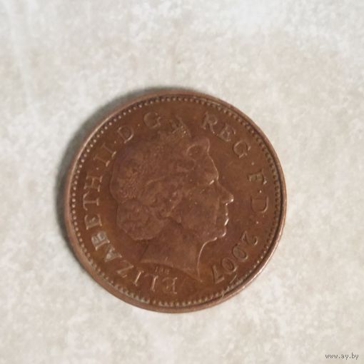 1 пенни 2007 Великобритания.