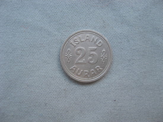 Исландия 25 эйре 1940 год UNC