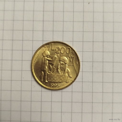 Сан-Марино 200 лир 1995 г.