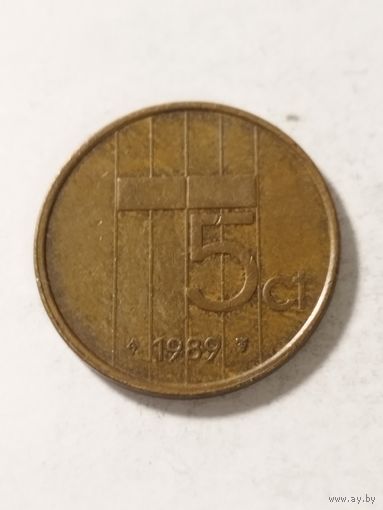 Нидерланды 5 центов 1989