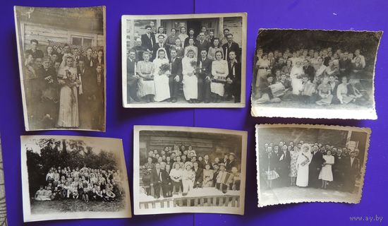Фото "Свадьба", 1940-1950-е гг., Беларусь