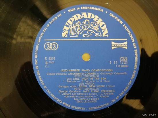 Jazz-Inspired Piano Compositions-Gershwin и др, LP