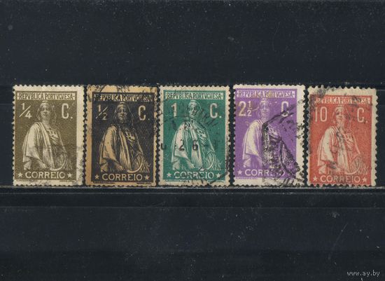 Португалия Респ 1912 Вып Церера Стандарт #204А-6А,209А,213С