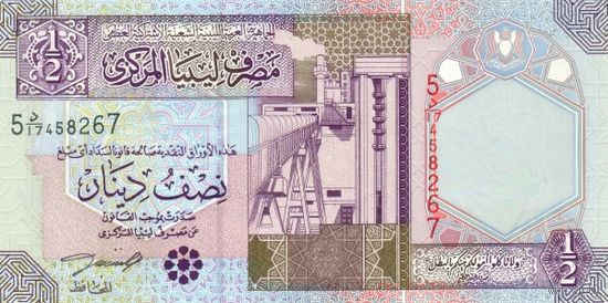 Ливия 1.2 динара образца 2002 года UNC p63