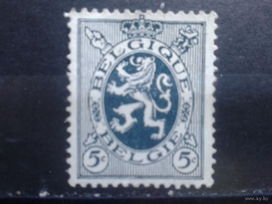 Бельгия 1929 Стандарт, герб*  5 сантимов