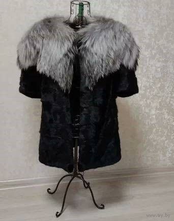 Жакет/жилет с коротким рукавом. Норка -44. ЛЮКС!