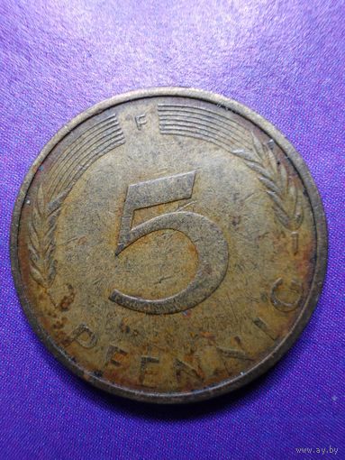 Германия ФРГ 5 пфеннингов 1973 F