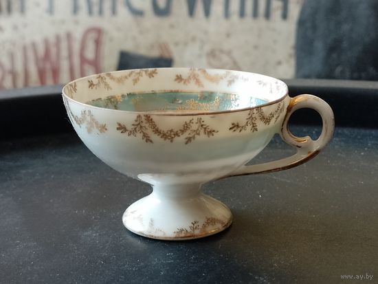 Довоенная чашечка для кофе ультратонкий фарфор европейские мануфактуры