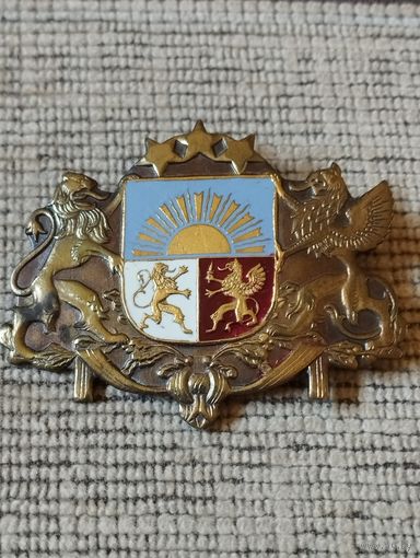 Кокарда Латвии. Армия. Ранняя.